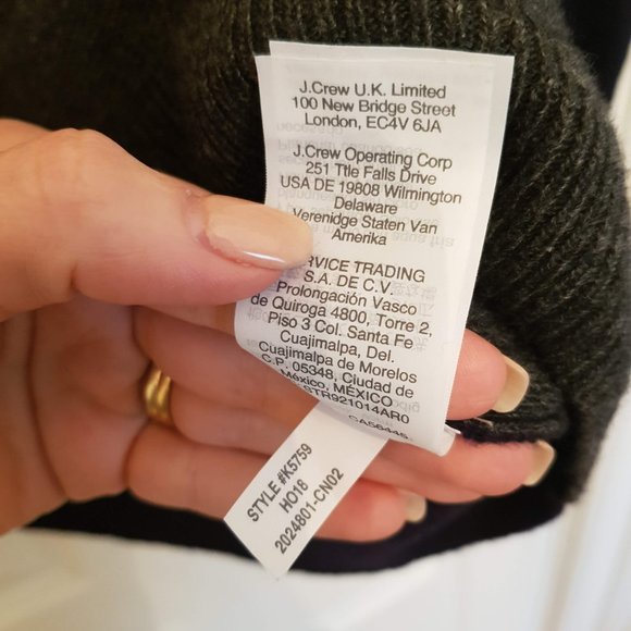 Madewell Kimball Colorblock Sweater Navy/Grey - Picture 11 of 11